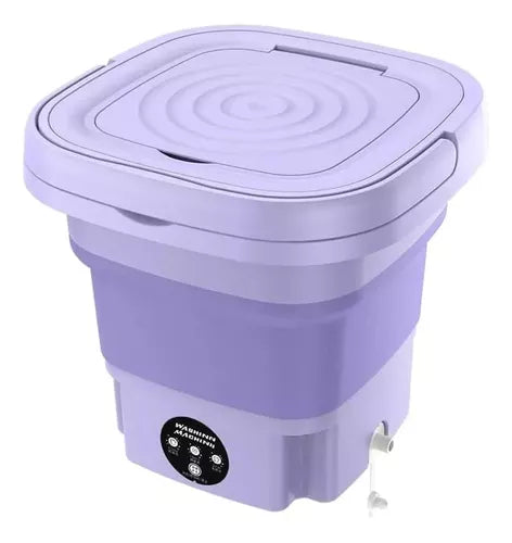 Mini Lavadora Eléctrica Portátil Plegable + Canasta centrifugadora