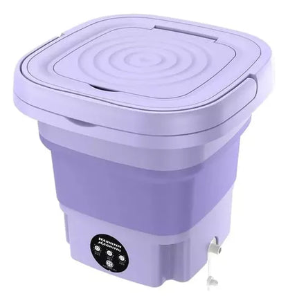 Mini Lavadora Eléctrica Portátil Plegable + Canasta centrifugadora