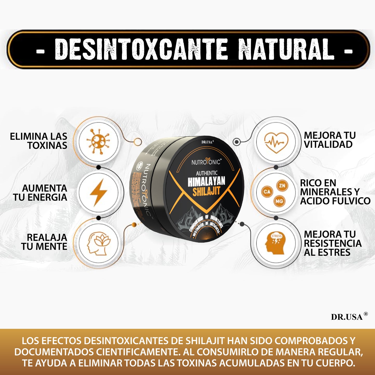 Shilajit Himalaya Original 80g – Resina Pura con 85+ Minerales y Ácido Fúlvico